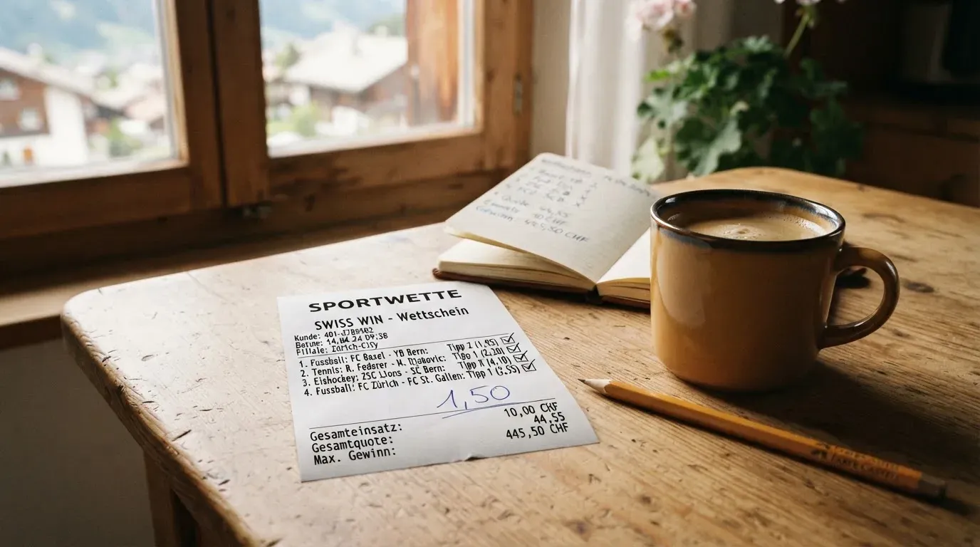 Eine Tasse Kaffee und ein Bleistift liegen auf einem sonnenbeschienenen Küchentisch neben einem leeren Notizblock.